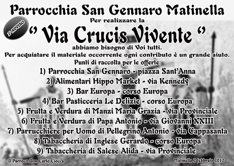 Avviso Via Crucis matinella
