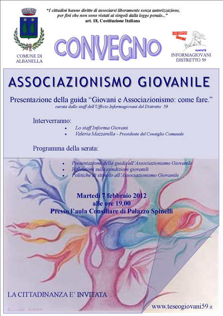 manifesto convegno associazioni albanella