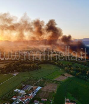 Incendio Ecoballe persano, ordinanza del Comune di Albanella