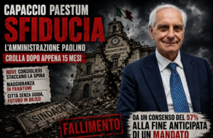 Capaccio Paestum, crolla l’amministrazione Paolino: nove consiglieri staccano la spina dopo appena 15 mesi…